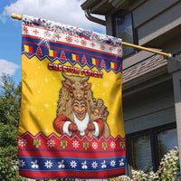 Romania Christmas Garden Flag Romanian Masked Santa - Wonder Print Shop