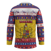Romania Christmas Hockey Jersey Romanian Masked Santa - Wonder Print Shop