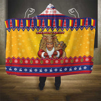 Romania Christmas Hooded Blanket Romanian Masked Santa - Wonder Print Shop