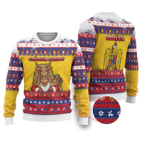 Romania Christmas Ugly Christmas Sweater Romanian Masked Santa - Wonder Print Shop