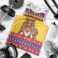 Romania Christmas Men Tank Top Romanian Masked Santa - Wonder Print Shop