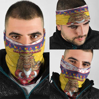 Romania Christmas Neck Gaiter Romanian Masked Santa - Wonder Print Shop
