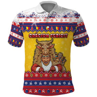 Romania Christmas Polo Shirt Romanian Masked Santa - Wonder Print Shop