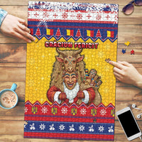 Romania Christmas Puzzle Romanian Masked Santa - Wonder Print Shop