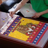 Romania Christmas Puzzle Romanian Masked Santa - Wonder Print Shop