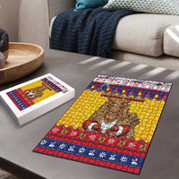 Romania Christmas Puzzle Romanian Masked Santa - Wonder Print Shop