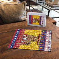 Romania Christmas Puzzle Romanian Masked Santa - Wonder Print Shop