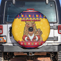 Romania Christmas Spare Tire Cover Romanian Masked Santa - Wonder Print Shop