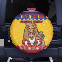 Romania Christmas Spare Tire Cover Romanian Masked Santa - Wonder Print Shop