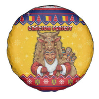 Romania Christmas Spare Tire Cover Romanian Masked Santa - Wonder Print Shop