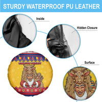 Romania Christmas Spare Tire Cover Romanian Masked Santa - Wonder Print Shop