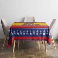 Romania Christmas Tablecloth Romanian Masked Santa - Wonder Print Shop