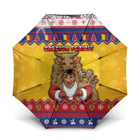 Romania Christmas Umbrella Romanian Masked Santa - Wonder Print Shop