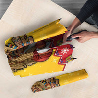 Romania Christmas Umbrella Romanian Masked Santa - Wonder Print Shop