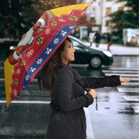 Romania Christmas Umbrella Romanian Masked Santa - Wonder Print Shop