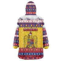 Romania Christmas Wearable Blanket Hoodie Romanian Masked Santa - Wonder Print Shop