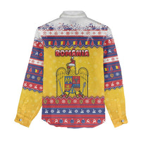 Romania Christmas Women Casual Shirt Romanian Masked Santa - Wonder Print Shop