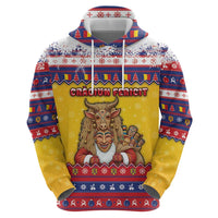 Romania Christmas Zip Hoodie Romanian Masked Santa - Wonder Print Shop