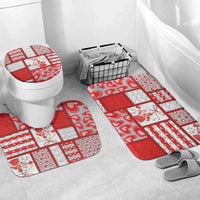 Romania Valentine's Day Bathroom Set Martenitsi With Hearts Knitting Effect