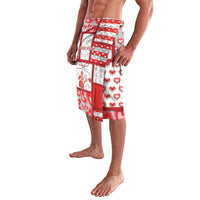 Personalized Romania Valentine's Day Lavalava Martenitsi With Hearts Knitting Effect