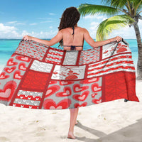 Romania Valentine's Day Sarong Martenitsi With Hearts Knitting Effect
