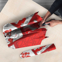 Romania Valentine's Day Umbrella Martenitsi With Hearts Knitting Effect