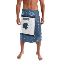 Personalized XOXO Valentine's Day Lavalava Remaining Piece Old Denim Fabric Effect