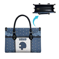 XOXO Valentine's Day Leather Bag Remaining Piece Old Denim Fabric Effect