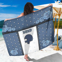 XOXO Valentine's Day Sarong Remaining Piece Old Denim Fabric Effect