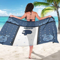 XOXO Valentine's Day Sarong Remaining Piece Old Denim Fabric Effect