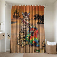 Drunken Pirate Parrot Bathroom Set Tropical Vibe