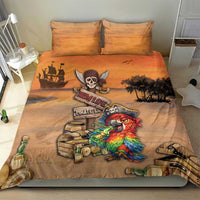 Drunken Pirate Parrot Bedding Set Tropical Vibe