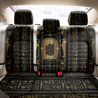 Egypt Cartouche Back Car Seat Cover Gold Pharaoh Hieroglyphics Patterns
