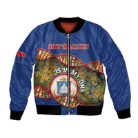 Personalized Sint Maarten Is In My DNA Bomber Jacket - Wonder Print Shop