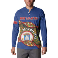 Personalized Sint Maarten Is In My DNA Button Sweatshirt - Wonder Print Shop