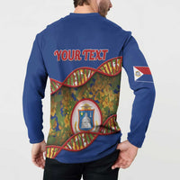 Personalized Sint Maarten Is In My DNA Button Sweatshirt - Wonder Print Shop
