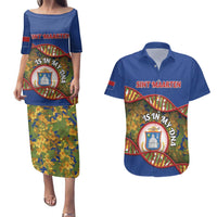 Personalized Sint Maarten Is In My DNA Couples Matching Puletasi and Hawaiian Shirt - Wonder Print Shop