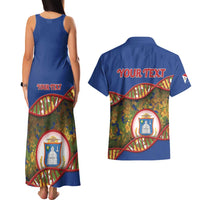 Personalized Sint Maarten Is In My DNA Couples Matching Tank Maxi Dress and Hawaiian Shirt - Wonder Print Shop