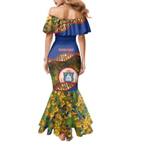 Personalized Sint Maarten Is In My DNA Family Matching Mermaid Dress and Hawaiian Shirt - Wonder Print Shop