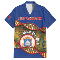Personalized Sint Maarten Is In My DNA Family Matching Off The Shoulder Long Sleeve Dress and Hawaiian Shirt - Wonder Print Shop