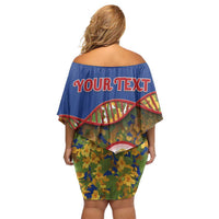 Personalized Sint Maarten Is In My DNA Family Matching Off Shoulder Short Dress and Hawaiian Shirt - Wonder Print Shop