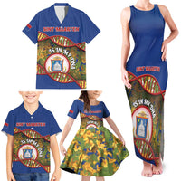 Personalized Sint Maarten Is In My DNA Family Matching Tank Maxi Dress and Hawaiian Shirt - Wonder Print Shop