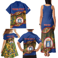 Personalized Sint Maarten Is In My DNA Family Matching Tank Maxi Dress and Hawaiian Shirt - Wonder Print Shop