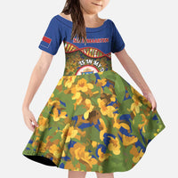 Personalized Sint Maarten Is In My DNA Kid Short Sleeve Dress - Wonder Print Shop