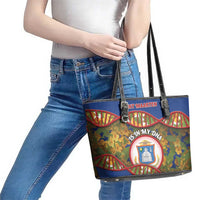 Sint Maarten Is In My DNA Leather Tote Bag - Wonder Print Shop