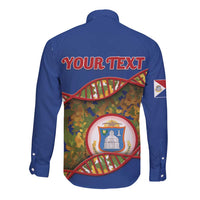 Personalized Sint Maarten Is In My DNA Long Sleeve Button Shirt - Wonder Print Shop