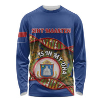 Personalized Sint Maarten Is In My DNA Long Sleeve Shirt - Wonder Print Shop