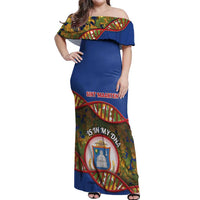 Personalized Sint Maarten Is In My DNA Off Shoulder Maxi Dress - Wonder Print Shop