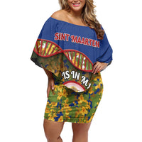 Personalized Sint Maarten Is In My DNA Off Shoulder Short Dress - Wonder Print Shop