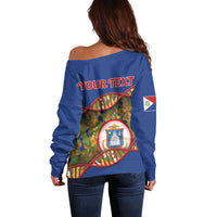 Personalized Sint Maarten Is In My DNA Off Shoulder Sweater - Wonder Print Shop